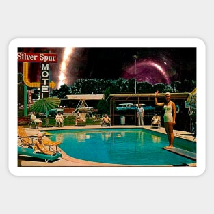 Retro Motel Pool Sticker